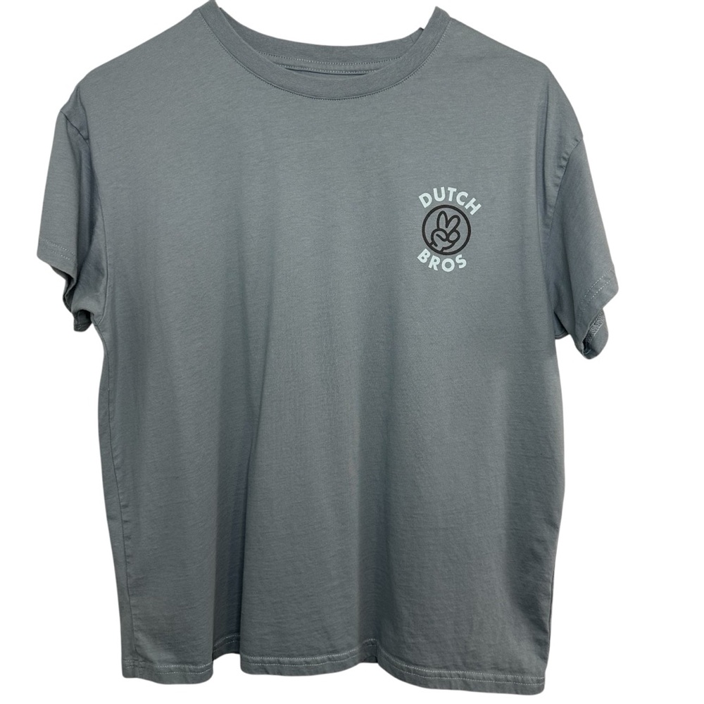 Dutch Bros Blue MEDIUM VINTAGE “Have A Dutch Day” Smiley Face Tee DB 1992 - Picture 2 of 6